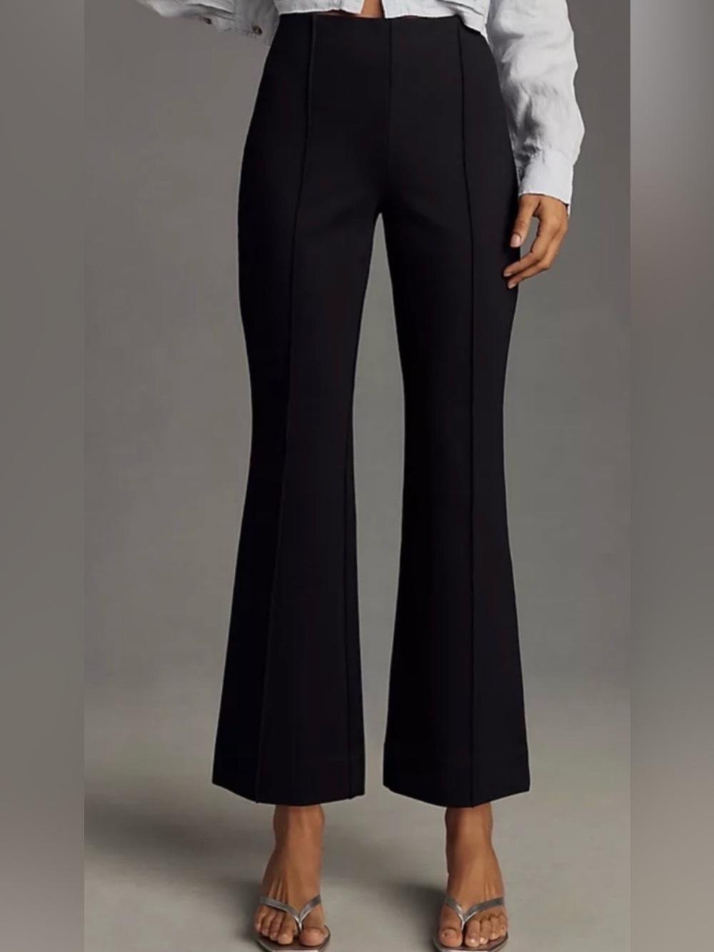 Anthropologie Maeve The Margot Kick Flare Pants Black XL